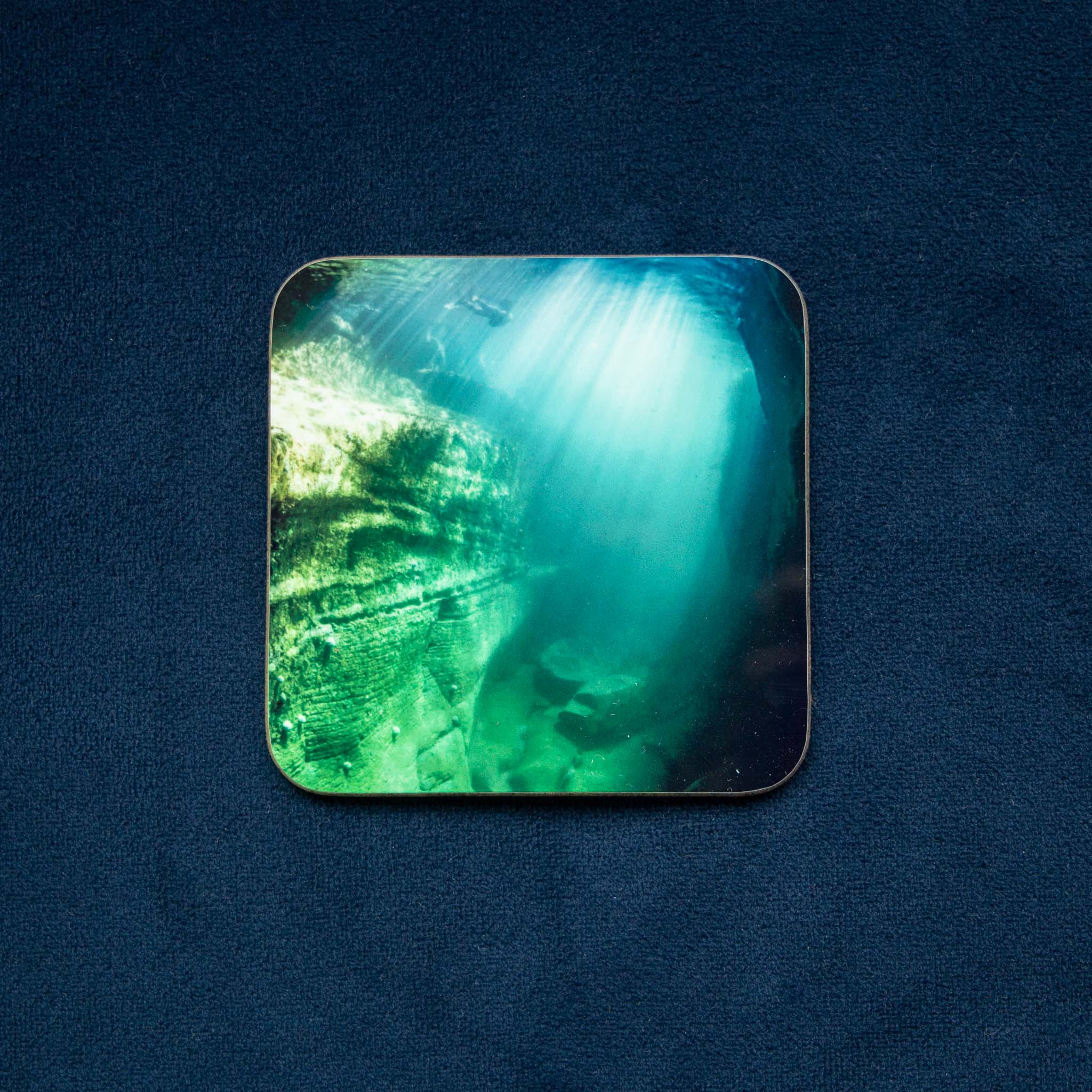 The Magical Cave - Orkney Underwater Drinks Coaster