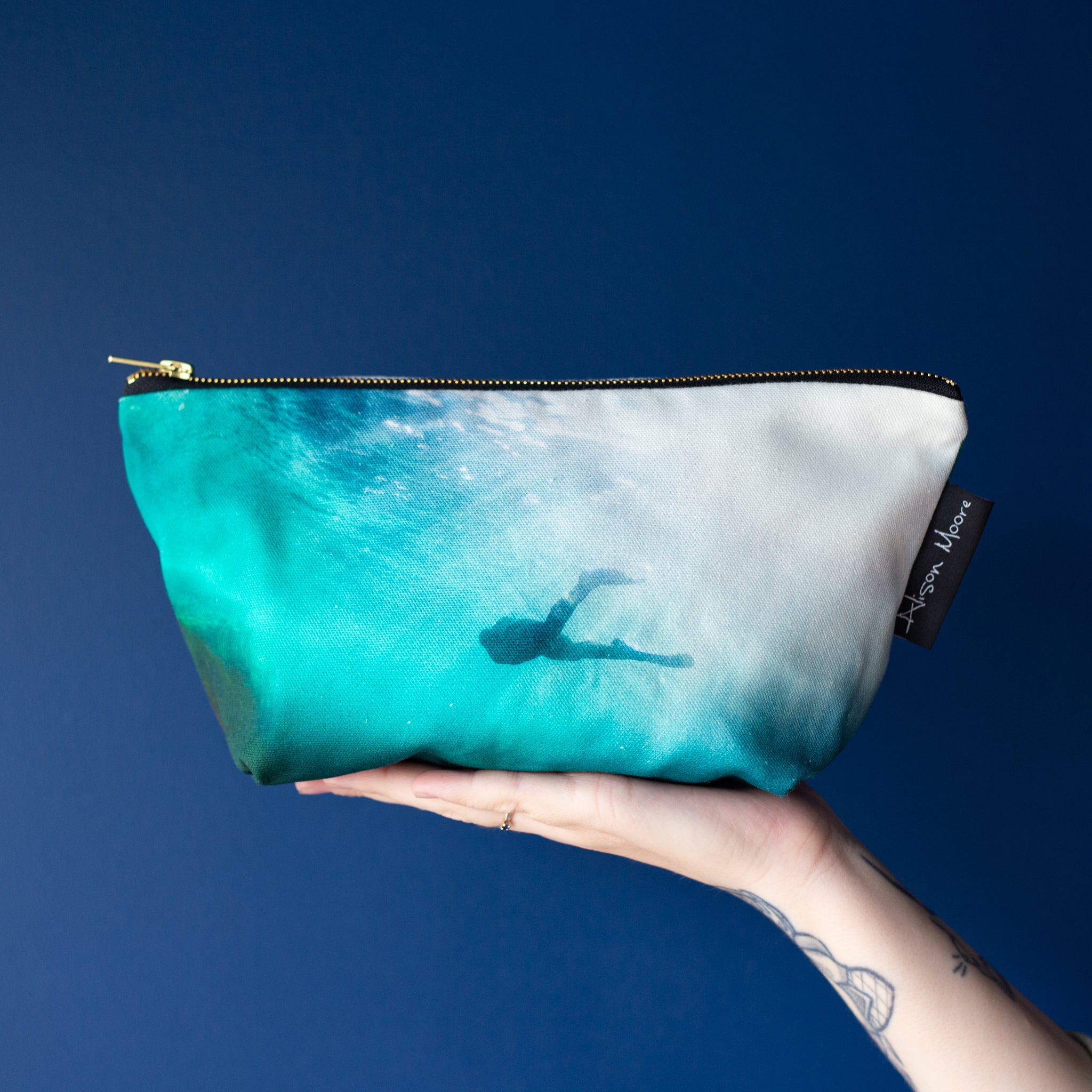 Blue Diver Wash Bag