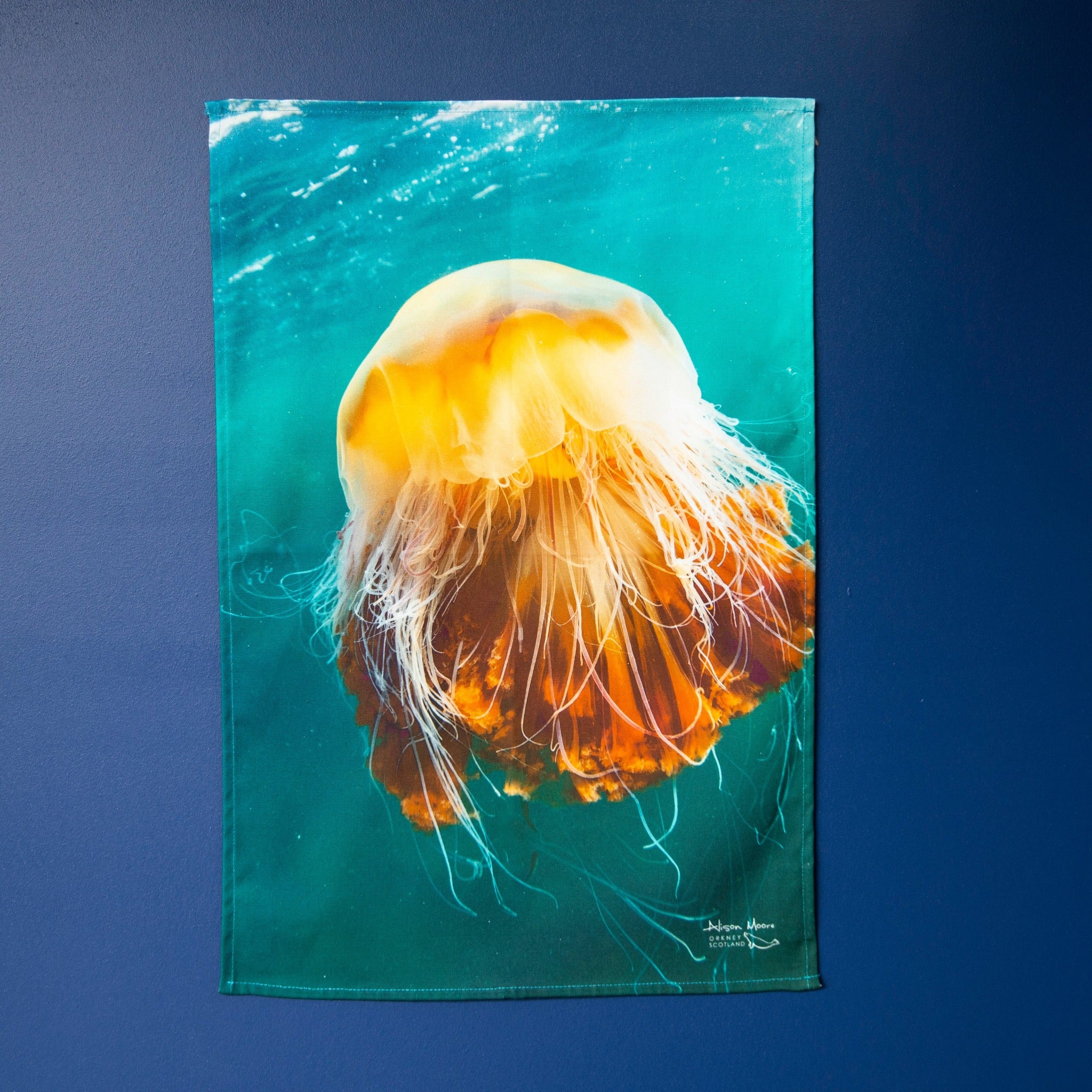 Lion's Mane Jellyfish II Tea Towel